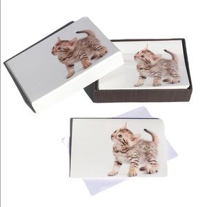 Crown Point Graphics Curious Tabby Kitten Note Cards Keepsake Box (FNC90516)